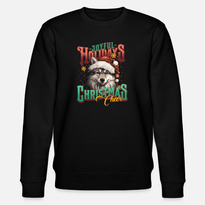 Loup de Noël - Sweat bio CHANGER Stanley/Stella Unisexe - noir