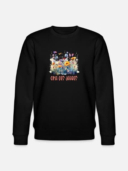 Oma des Jahres! - Stanley/Stella Unisex Bio-Sweatshirt CHANGER  - Schwarz