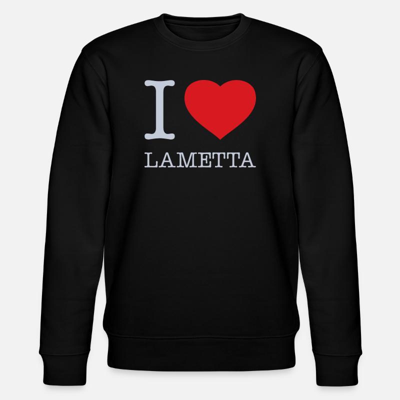 I LOVE TINSEL - Stanley/Stella CHANGER Unisex Organic Sweatshirt - black