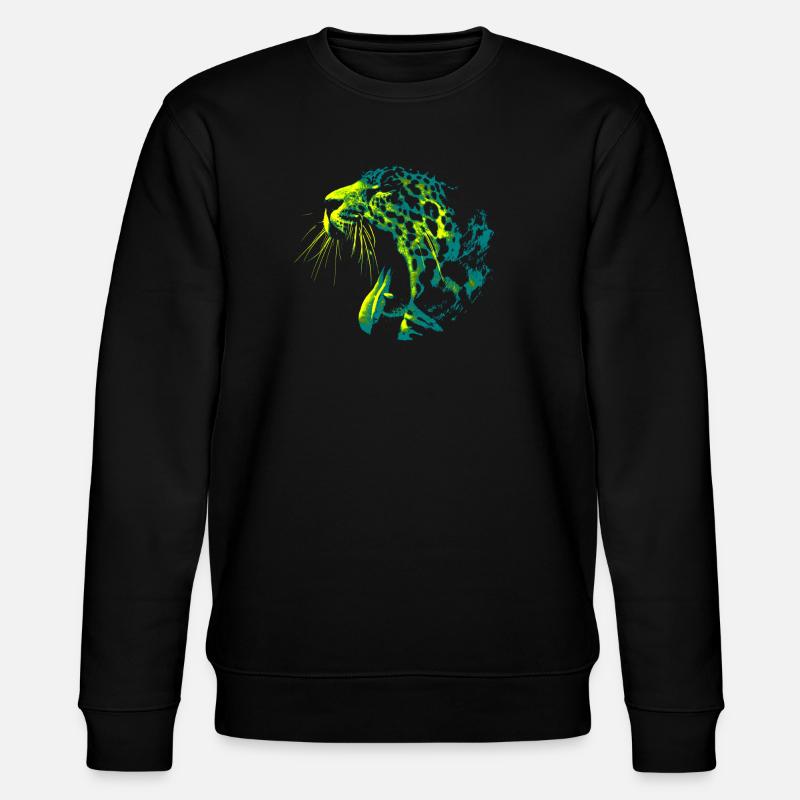Stylischer Panther - Stanley/Stella Unisex Bio-Sweatshirt CHANGER  - Schwarz