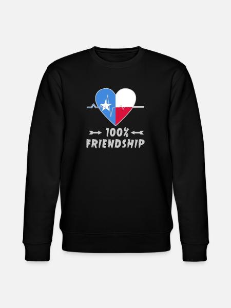 Somalia und Polen 100% Freundschaft - Stanley/Stella Unisex Bio-Sweatshirt CHANGER - Schwarz