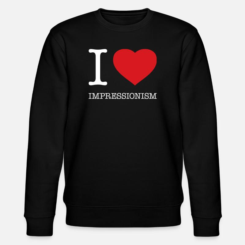 J’AIME L’IMPRESSIONNISME Impressionnisme - Sweat bio CHANGER Stanley/Stella Unisexe - noir