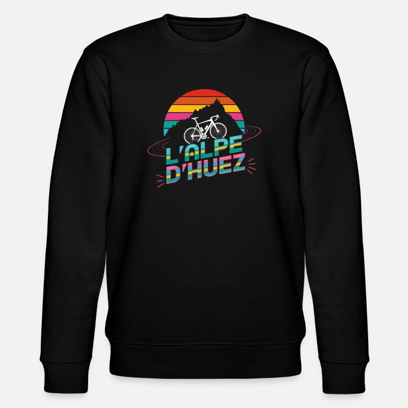 Alpe d’Huez Cyclisme Design - Sweat bio CHANGER Stanley/Stella Unisexe - noir