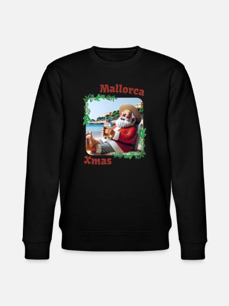 Mallorca Xmas - Santa Claus on holiday - Stanley/Stella CHANGER Unisex Organic Sweatshirt - black