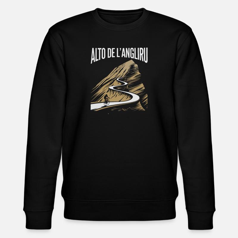 Montée de l’Alto de L’Angliru - Sweat bio CHANGER Stanley/Stella Unisexe - noir