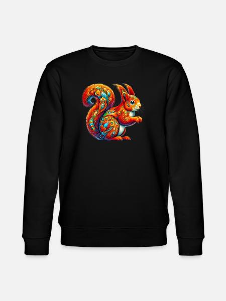 Squirrel - Stanley/Stella CHANGER Unisex Organic Sweatshirt - black