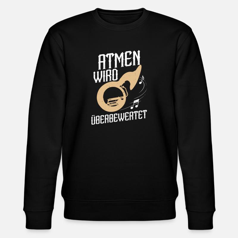 Sousaphon Orchester Musiker Blaskapelle - Stanley/Stella Unisex Bio-Sweatshirt CHANGER  - Schwarz