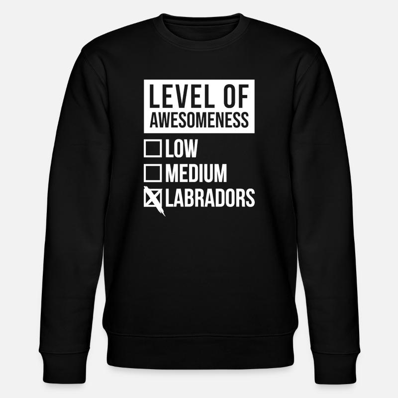 Labrador - Stanley/Stella Unisex Bio-Sweatshirt CHANGER  - Schwarz