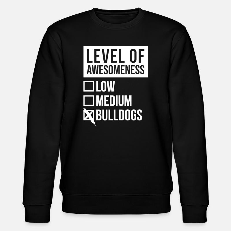 Bulldogge - Stanley/Stella Unisex Bio-Sweatshirt CHANGER  - Schwarz