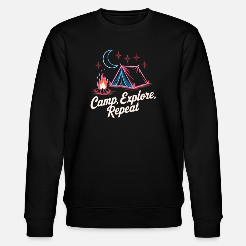 Camp Explore Repeat - Sweat bio CHANGER Stanley/Stella Unisexe - noir