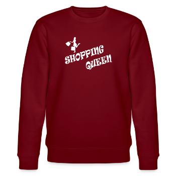 SHOPPING QUEEN - Stanley/Stella Unisex Bio-Sweatshirt CHANGER  - Burgunderrot - Vorne - Nik (191cm) & Marisol (170cm)
