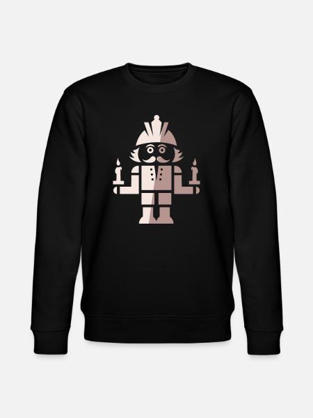 Nutcracker Miner Christmas Symbol Candles - Stanley/Stella CHANGER Unisex Organic Sweatshirt - black