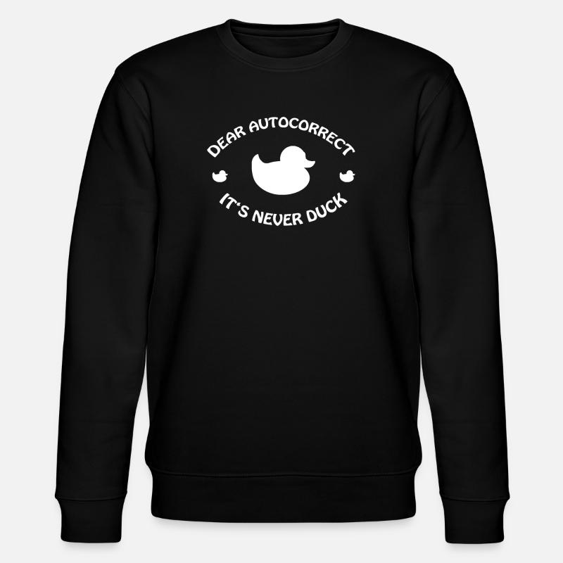 DUCK - Stanley/Stella Unisex Bio-Sweatshirt CHANGER  - Schwarz