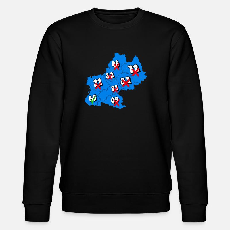 Midi-Pyrénées Region - Stanley/Stella Unisex Bio-Sweatshirt CHANGER  - Schwarz
