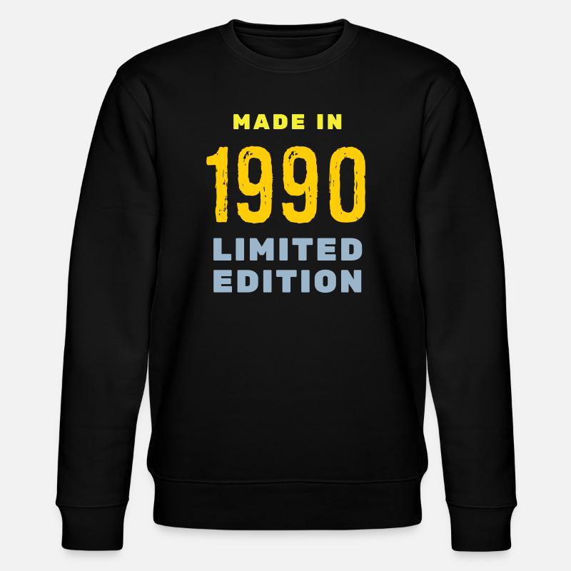 1990 - Stanley/Stella CHANGER Unisex Organic Sweatshirt - black