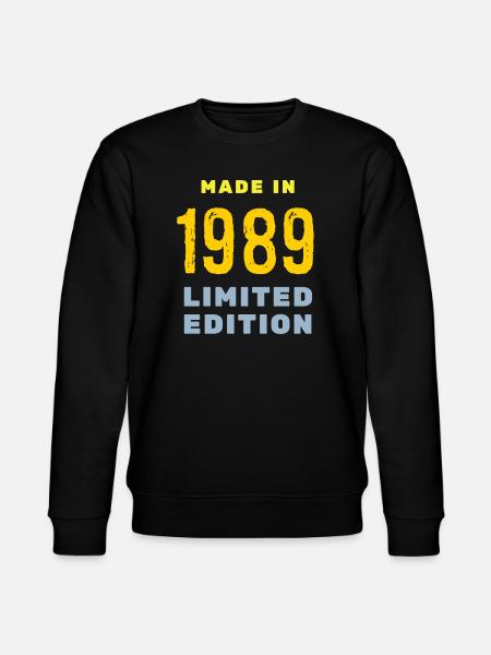 1989 - Stanley/Stella CHANGER Unisex Organic Sweatshirt - black
