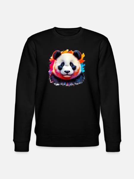Panda - Stanley/Stella Unisex Bio-Sweatshirt CHANGER - Schwarz