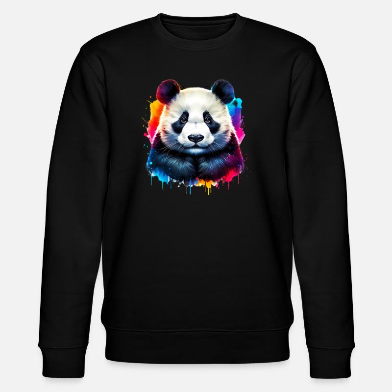 Panda - Sweat bio CHANGER Stanley/Stella Unisexe - noir