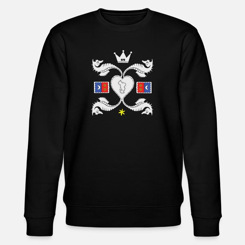 T SHIRT 976 Mayotte - Sweat bio CHANGER Stanley/Stella Unisexe - noir