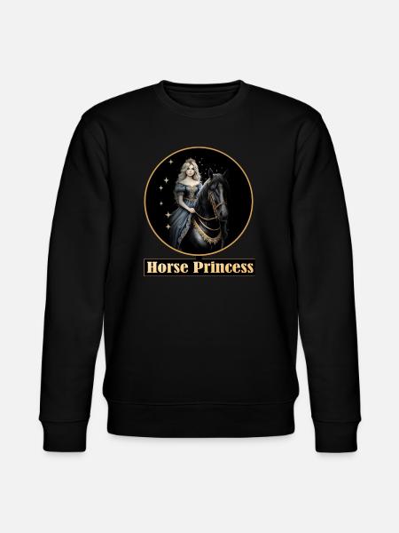 Princesse cheval avec des étoiles - Sweat bio CHANGER Stanley/Stella Unisexe - noir