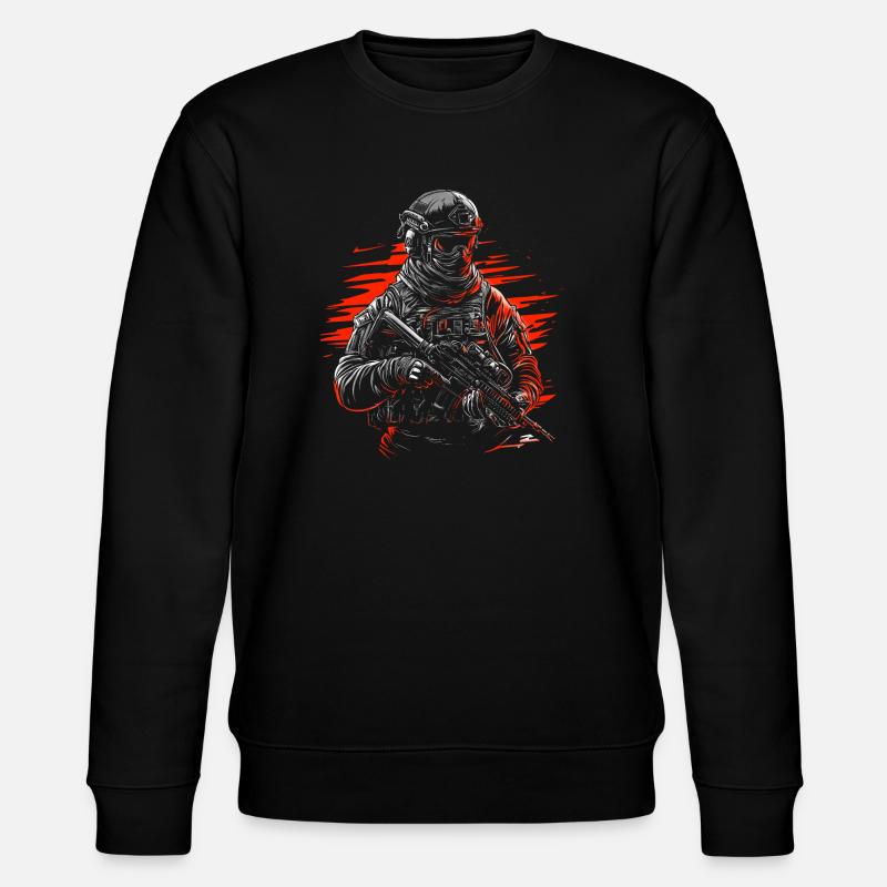 Forces spéciales - Sweat bio CHANGER Stanley/Stella Unisexe - noir