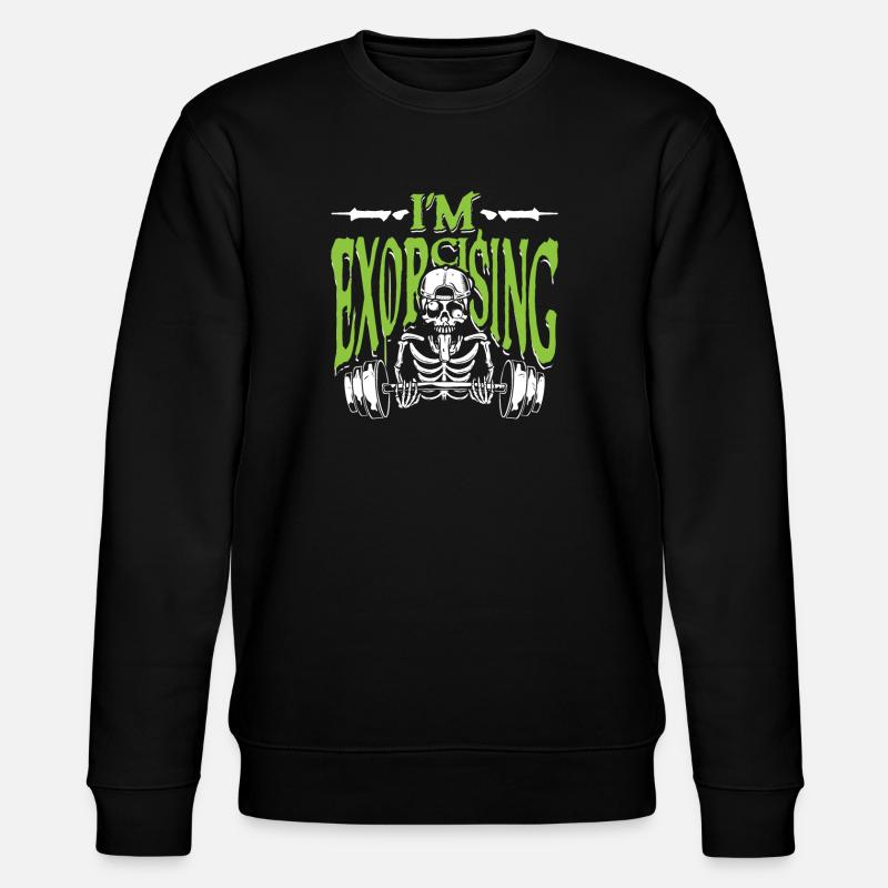 I m exorcising - Stanley/Stella Unisex Bio-Sweatshirt CHANGER  - Schwarz