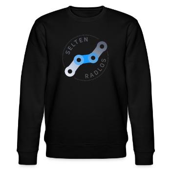 selten radlos fahrrad kette - Stanley/Stella Unisex Bio-Sweatshirt CHANGER  - Schwarz - Vorne - Nik (191cm) & Marisol (170cm)
