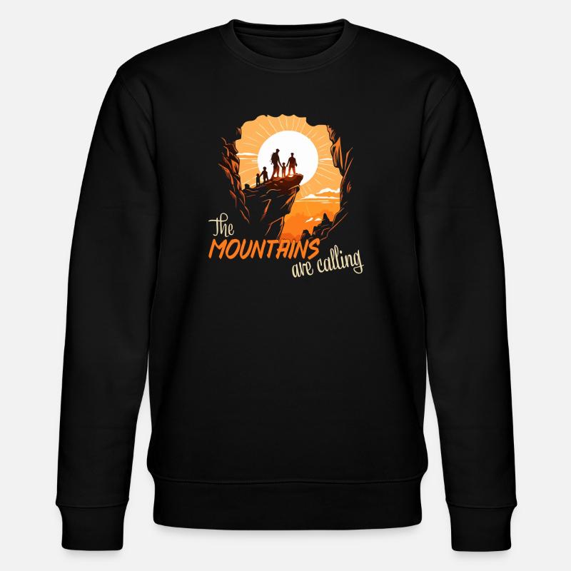 The mountains are calling - Stanley/Stella Unisex Bio-Sweatshirt CHANGER  - Schwarz
