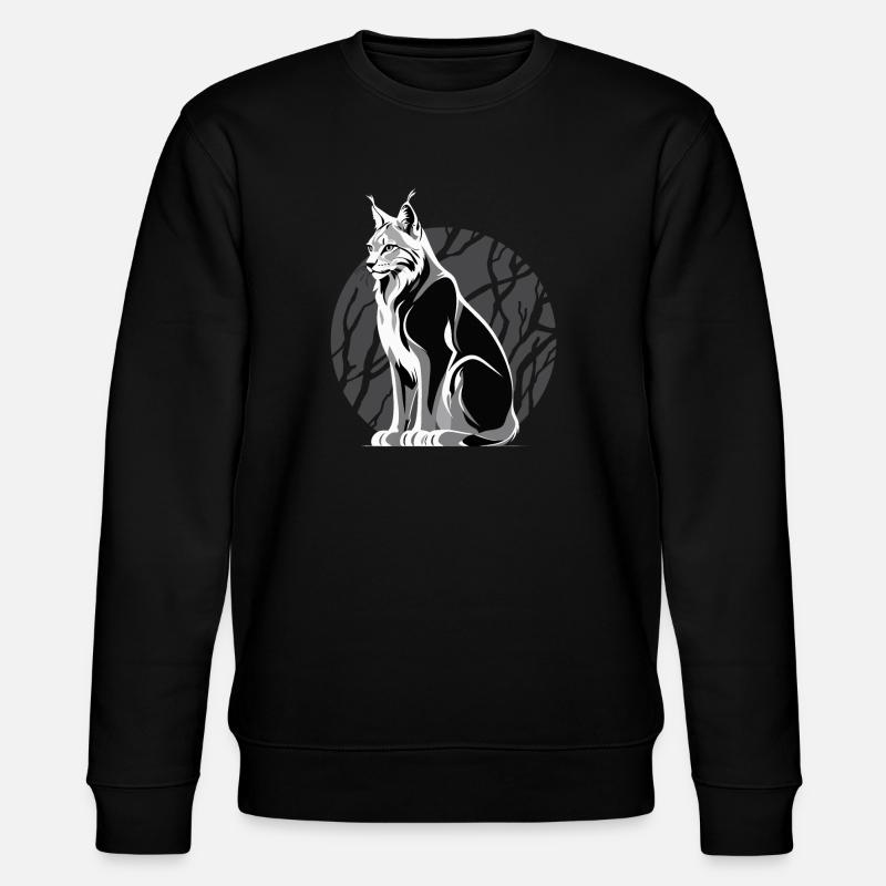 Luchs - Stanley/Stella Unisex Bio-Sweatshirt CHANGER  - Schwarz