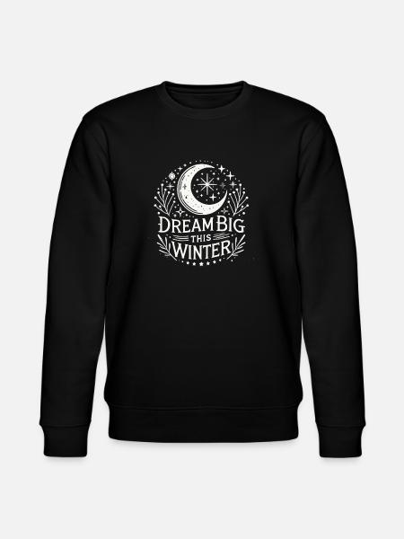 Dream Big This Winter - Stanley/Stella Unisex Bio-Sweatshirt CHANGER - Schwarz