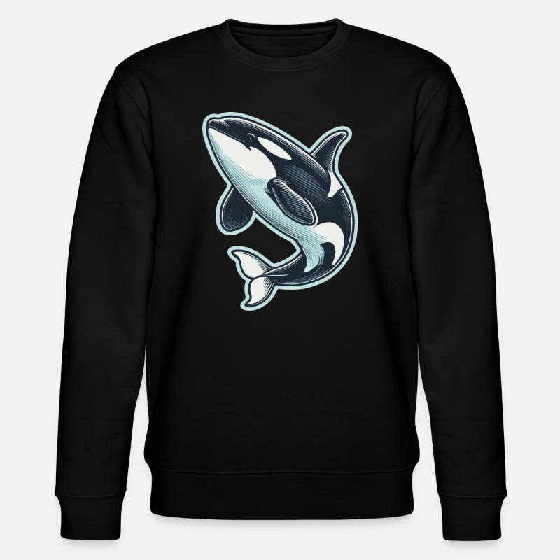 Killer whale - Stanley/Stella CHANGER Unisex Organic Sweatshirt - black