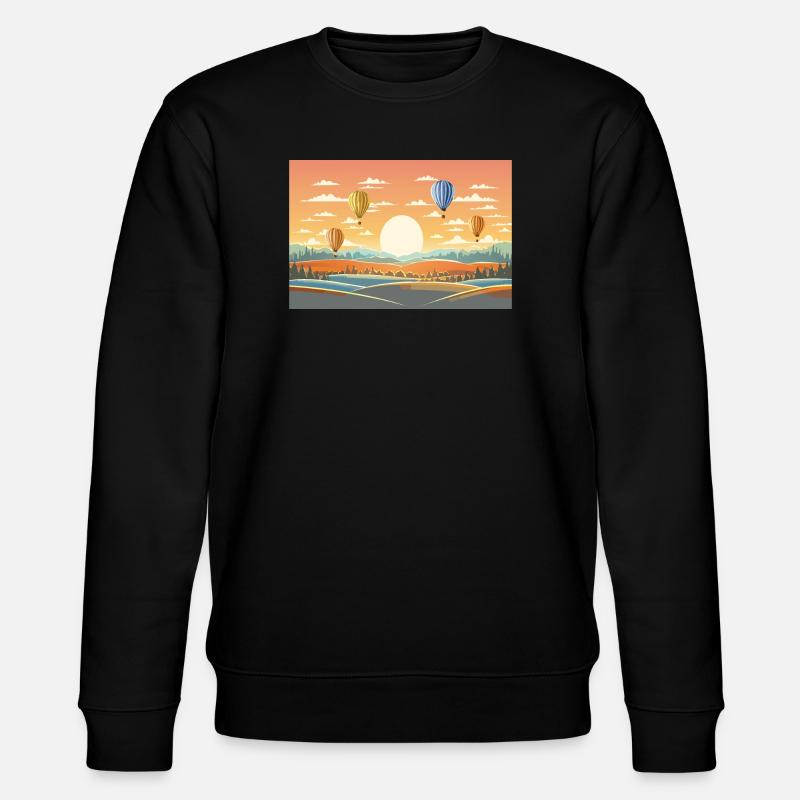 Heißluftballons - Stanley/Stella Unisex Bio-Sweatshirt CHANGER  - Schwarz