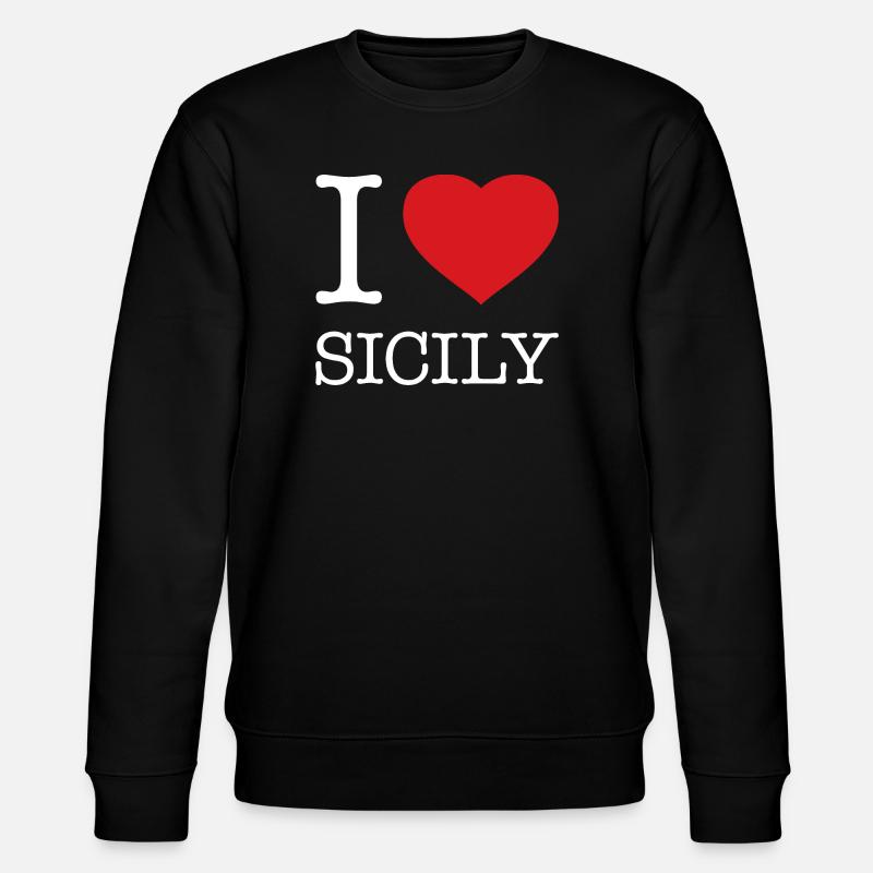 J’AIME LA SICILE Sizilien - Sweat bio CHANGER Stanley/Stella Unisexe - noir