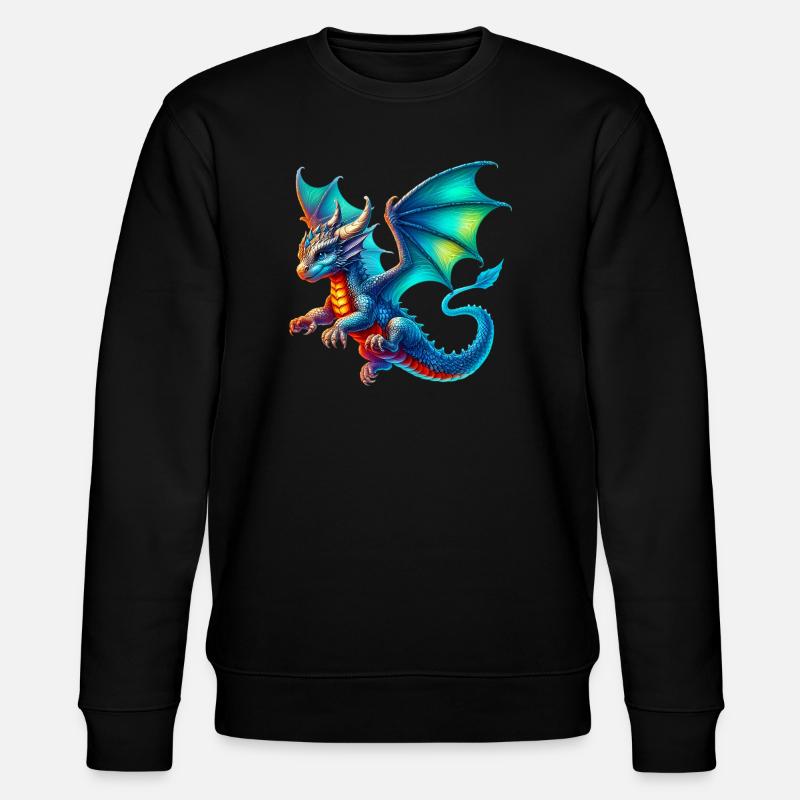 Drache - Stanley/Stella Unisex Bio-Sweatshirt CHANGER - Schwarz