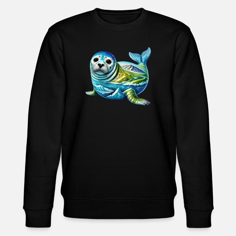 Siegel - Stanley/Stella Unisex Bio-Sweatshirt CHANGER  - Schwarz