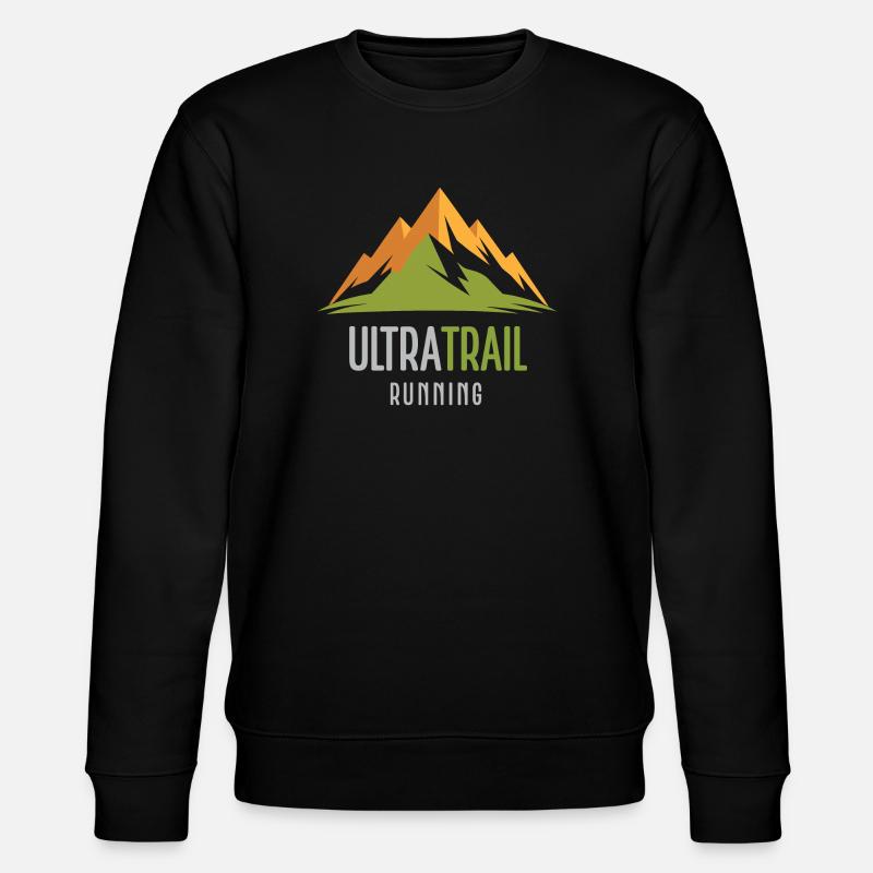 Ultra Trail Running - Sweat bio CHANGER Stanley/Stella Unisexe - noir