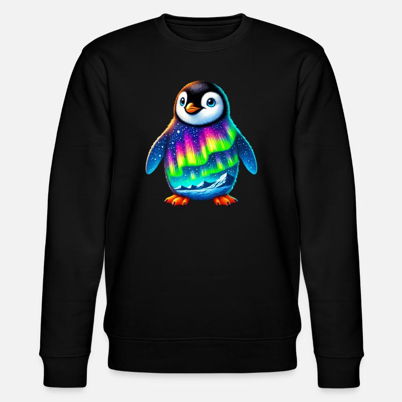 Pinguin - Stanley/Stella Unisex Bio-Sweatshirt CHANGER - Schwarz