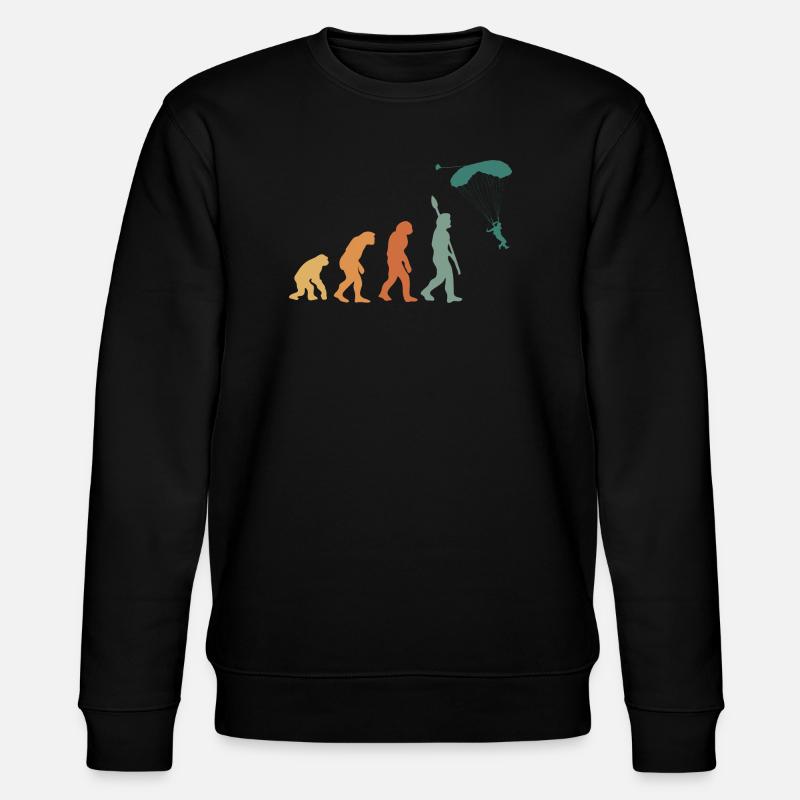 Evolution Retro Paragliding - Stanley/Stella CHANGER Unisex Organic Sweatshirt - black
