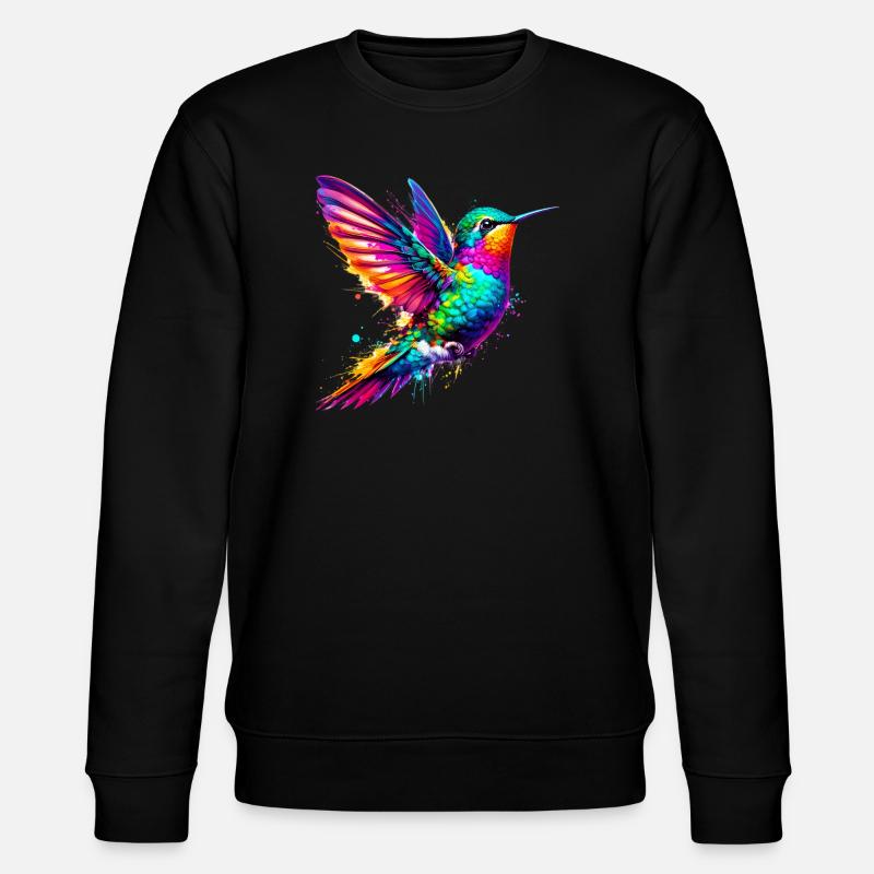 Kolibri - Stanley/Stella Unisex Bio-Sweatshirt CHANGER  - Schwarz