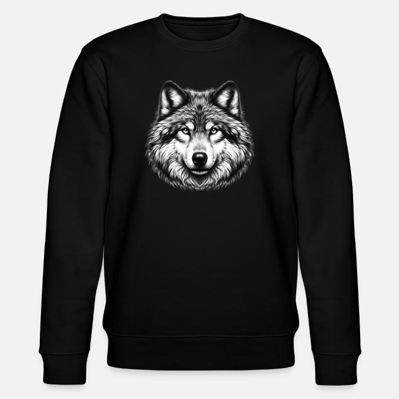 Wolf - Stanley/Stella CHANGER Unisex Organic Sweatshirt - black
