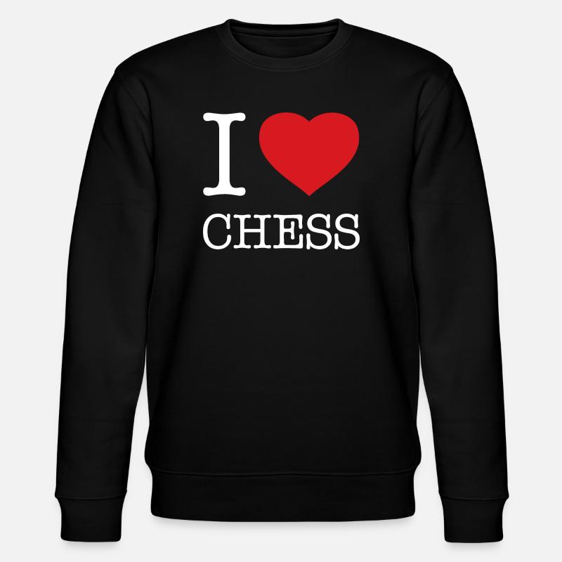 J’ADORE LES ÉCHECS - Sweat bio CHANGER Stanley/Stella Unisexe - noir