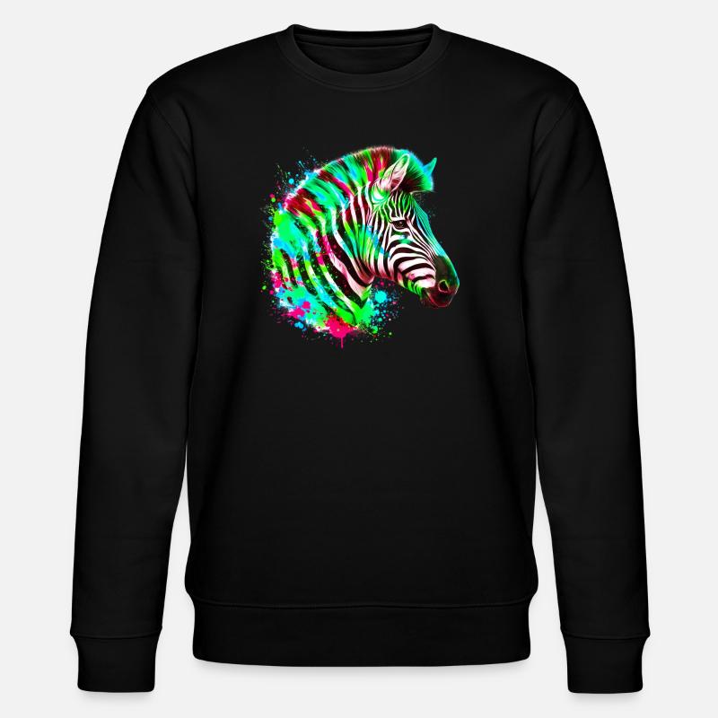 Zebra - Stanley/Stella CHANGER Unisex Organic Sweatshirt - black