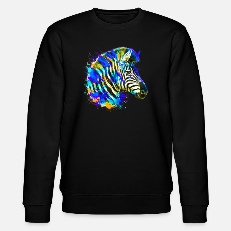 Zebra - Stanley/Stella CHANGER Unisex Organic Sweatshirt - black