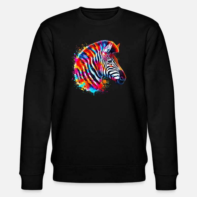 Zebra - Stanley/Stella CHANGER Unisex Organic Sweatshirt - black