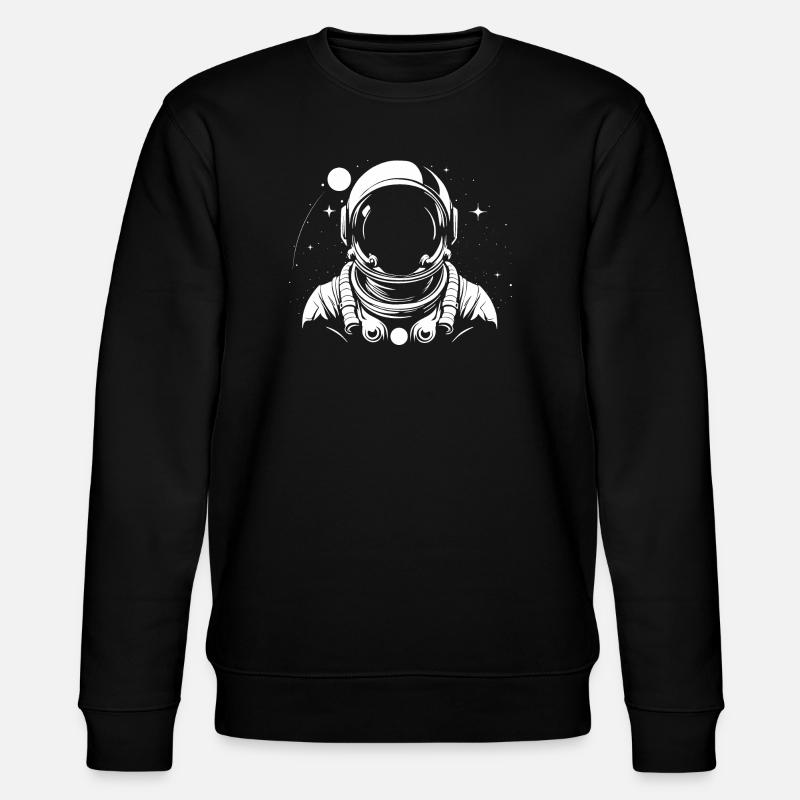 Astronaute Noir et Blanc - Sweat bio CHANGER Stanley/Stella Unisexe - noir