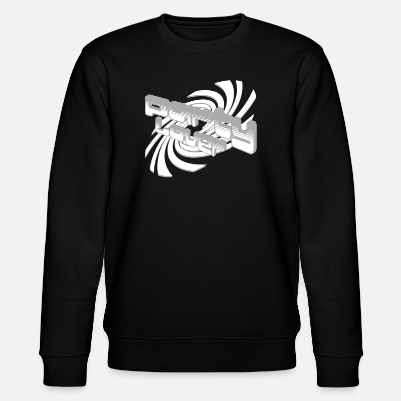 3D Klangwellen Schrift-Design - Stanley/Stella Unisex Bio-Sweatshirt CHANGER  - Schwarz