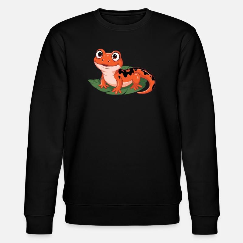Feuriger Blattsalamander - Stanley/Stella Unisex Bio-Sweatshirt CHANGER  - Schwarz