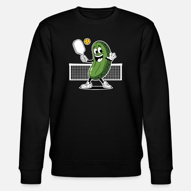 Dill mit Pickleball-Spieler - Stanley/Stella Unisex Bio-Sweatshirt CHANGER  - Schwarz