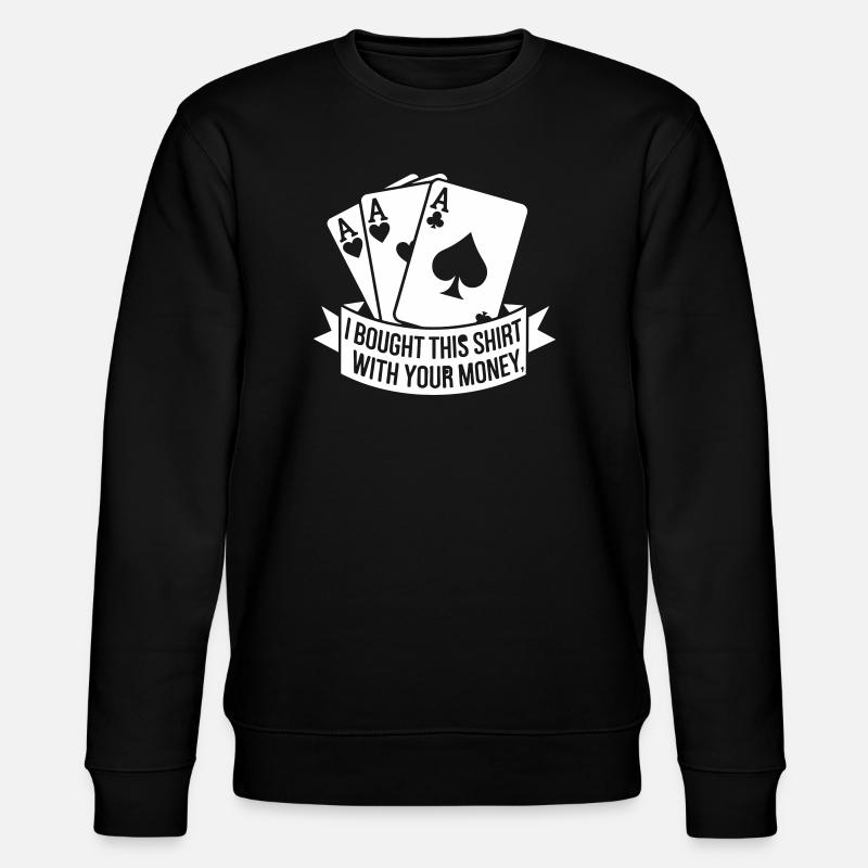 Poker Sieg - Stanley/Stella Unisex Bio-Sweatshirt CHANGER  - Schwarz