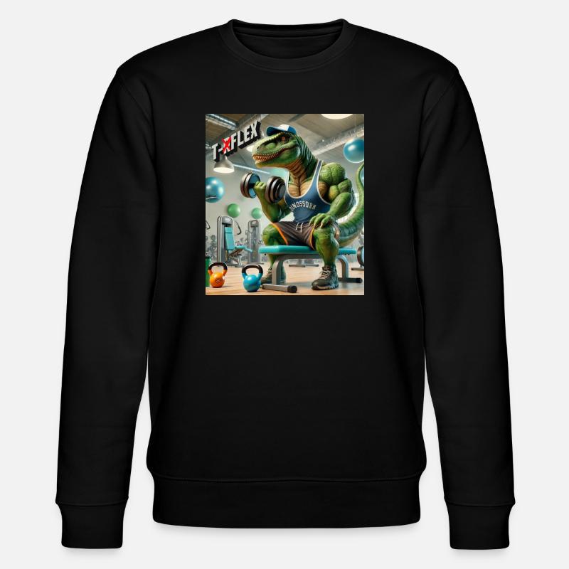 Dino T RFLEX - Stanley/Stella Unisex Bio-Sweatshirt CHANGER  - Schwarz